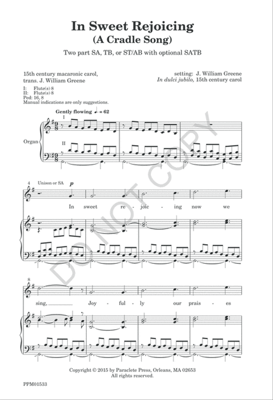 In Sweet Rejoicing In Sweet Rejoicing TB scores gallery preview page 4