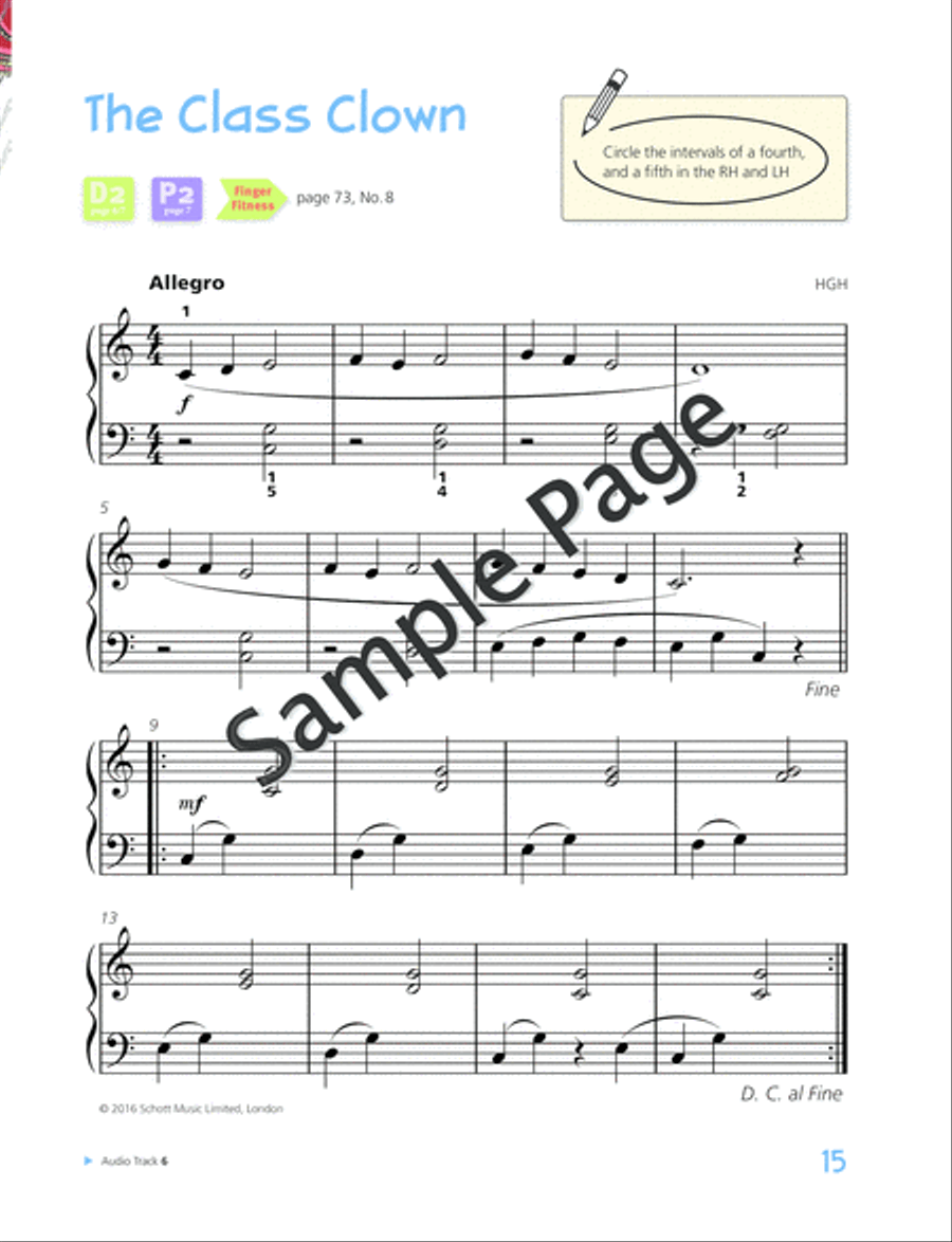 Piano Junior: Lesson Book 2 Piano Method scores gallery preview page 16