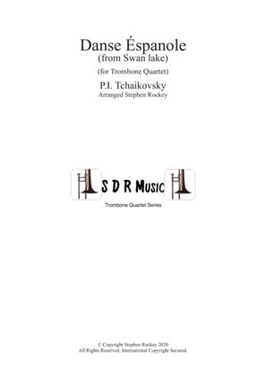 Book cover for Spanish Dance from Swan Lake for Trombone Quartet