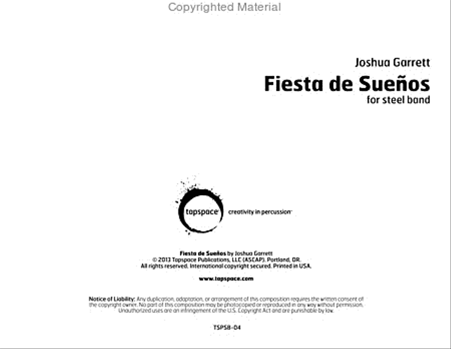 Fiesta de Suenos Steel Drum Band scores gallery preview page 2