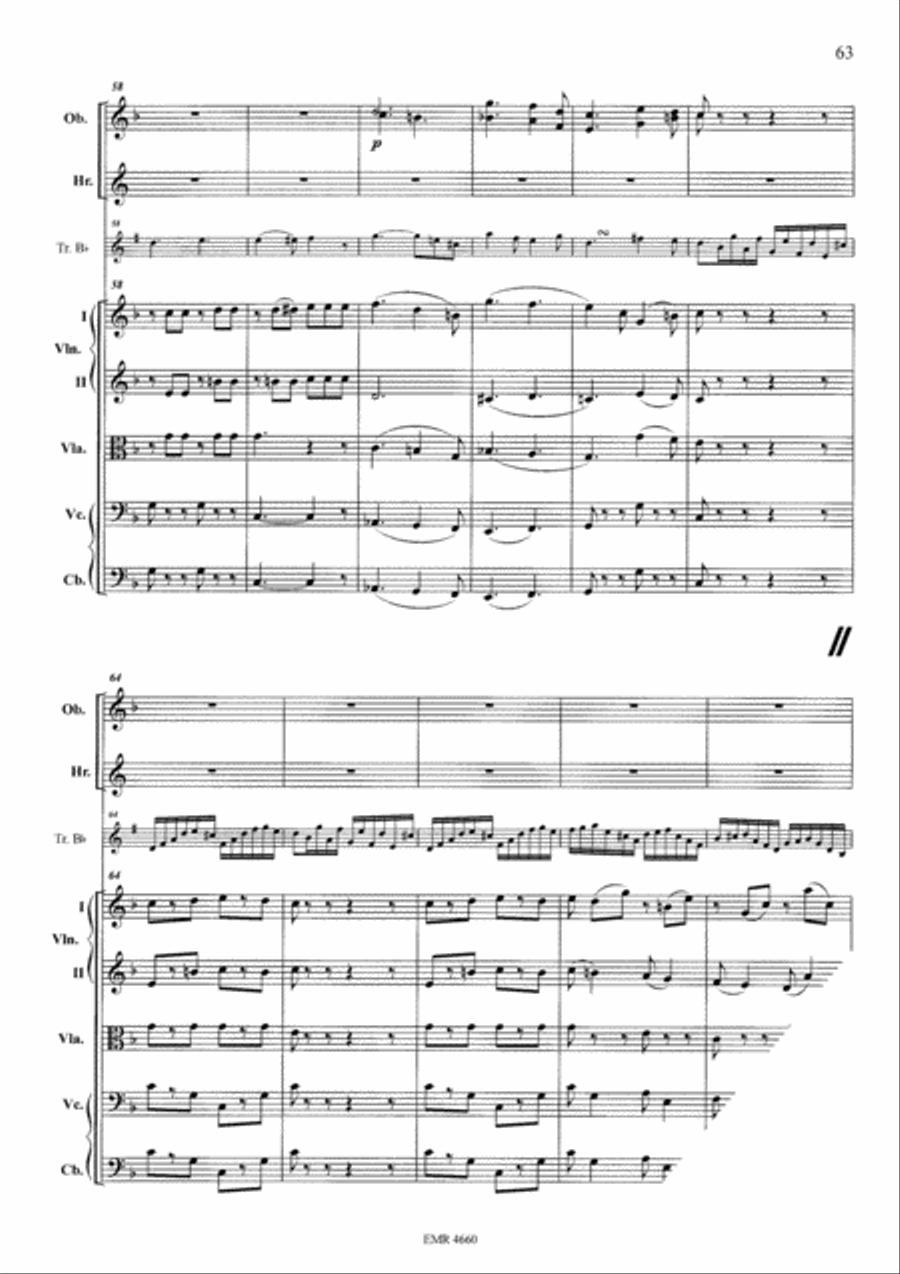 Grand Concerto in F Major Orchestra scores gallery preview page 20