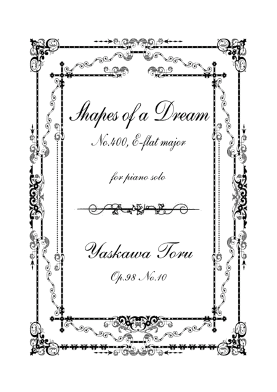 Shapes of a Dream No.400, E-flat major, Op.98 No.10 Piano Solo scores gallery preview page 1