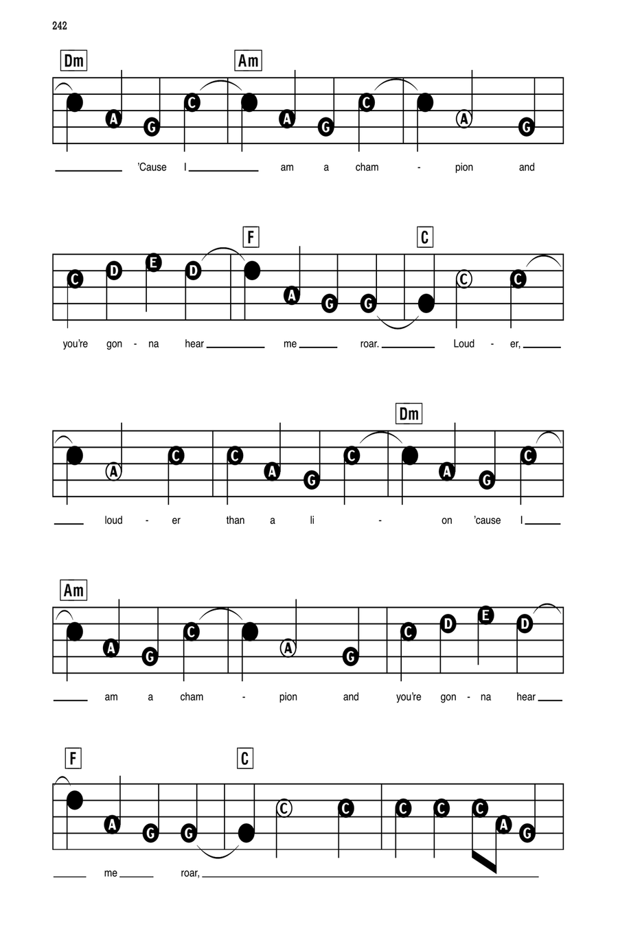 Roar Electronic Keyboard scores gallery preview page 4
