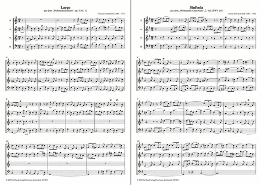 Weihnachtssinfonien. Recorder scores gallery preview page 2