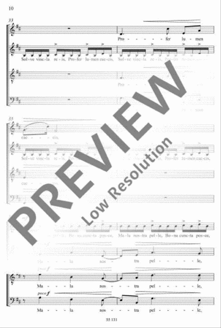 Three Motets 4-Part scores gallery preview page 11
