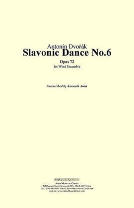 Slavonic Dance No.6, Op.72 - CONDUCTOR'S SCORE ONLY