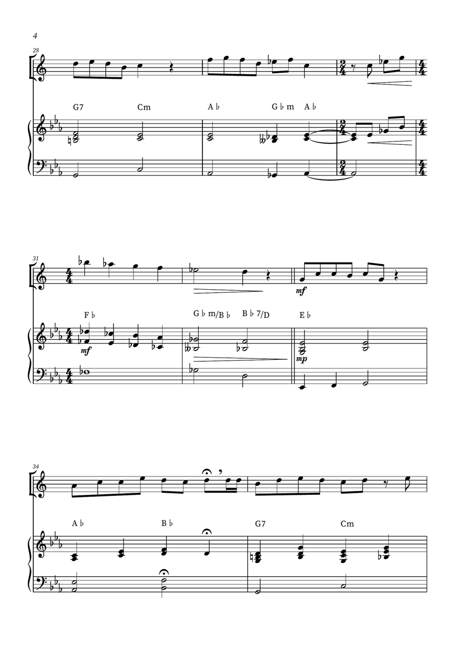 When She Loved Me Baritone Saxophone scores gallery preview page 4