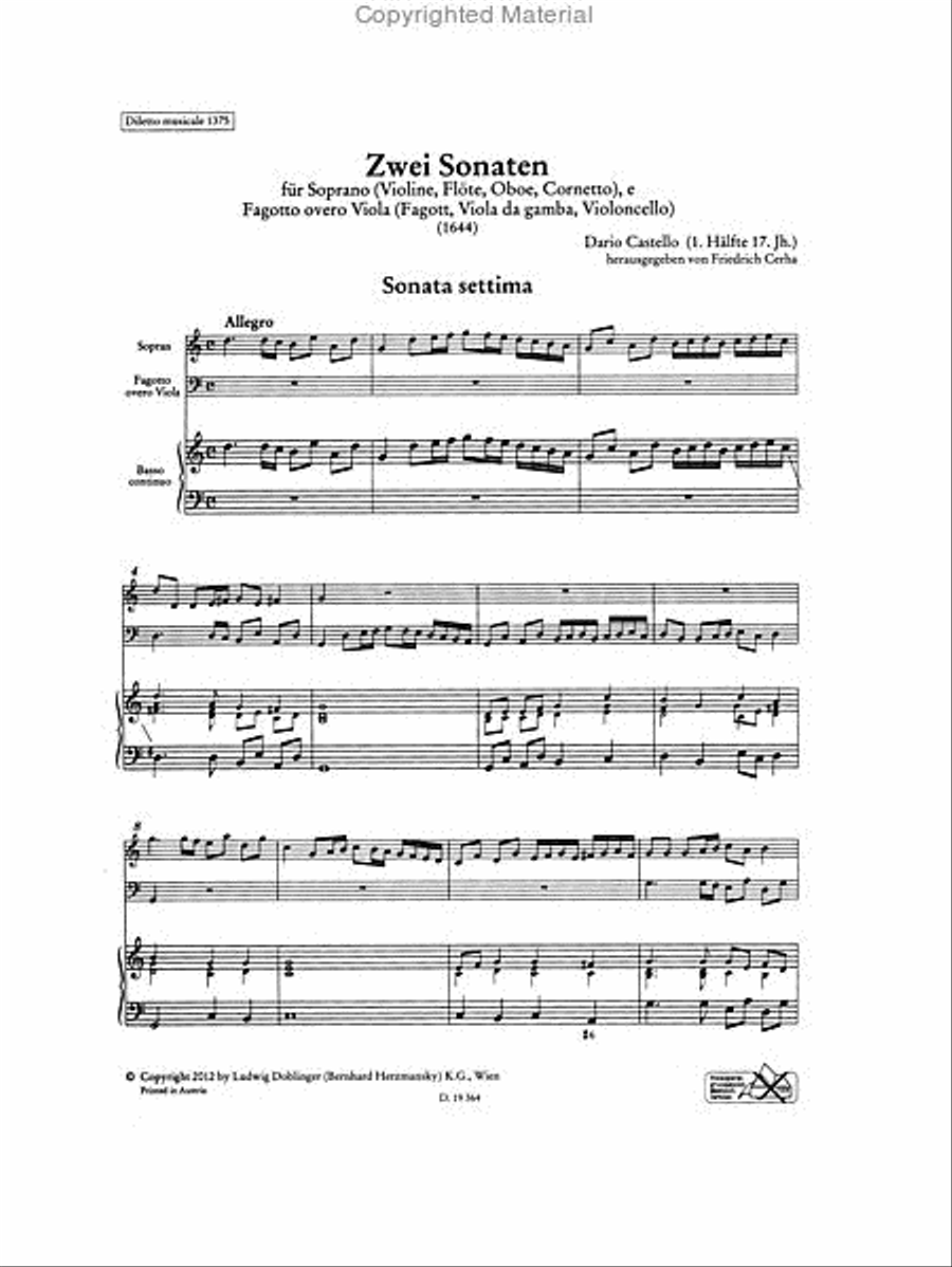 2 Sonaten (VII & VIII) 2 Sonaten (VII & VIII) Flute scores gallery preview page 2