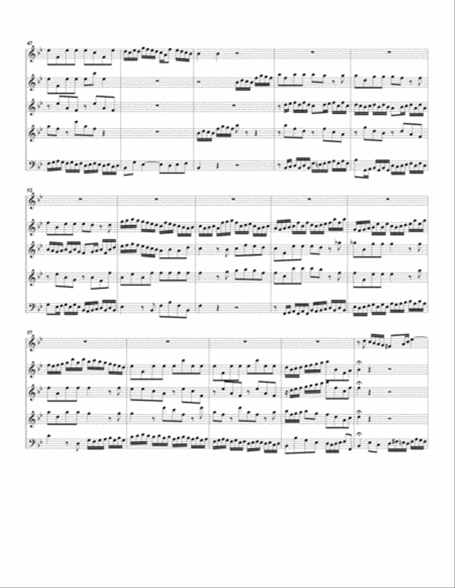 Aria: Herr, der du stark und maechtig bist from Cantata BWV 10 (arrangement for 3 recorders) Recorder scores gallery preview page 4
