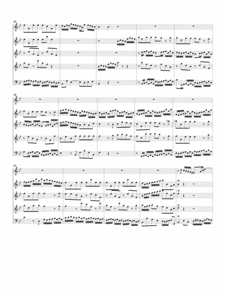 Aria: Herr, der du stark und maechtig bist from Cantata BWV 10 (arrangement for 3 recorders)