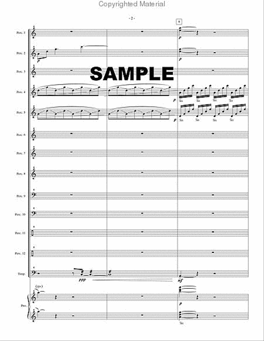 Concerto for Percussion Ensemble Percussion Ensemble scores gallery preview page 3