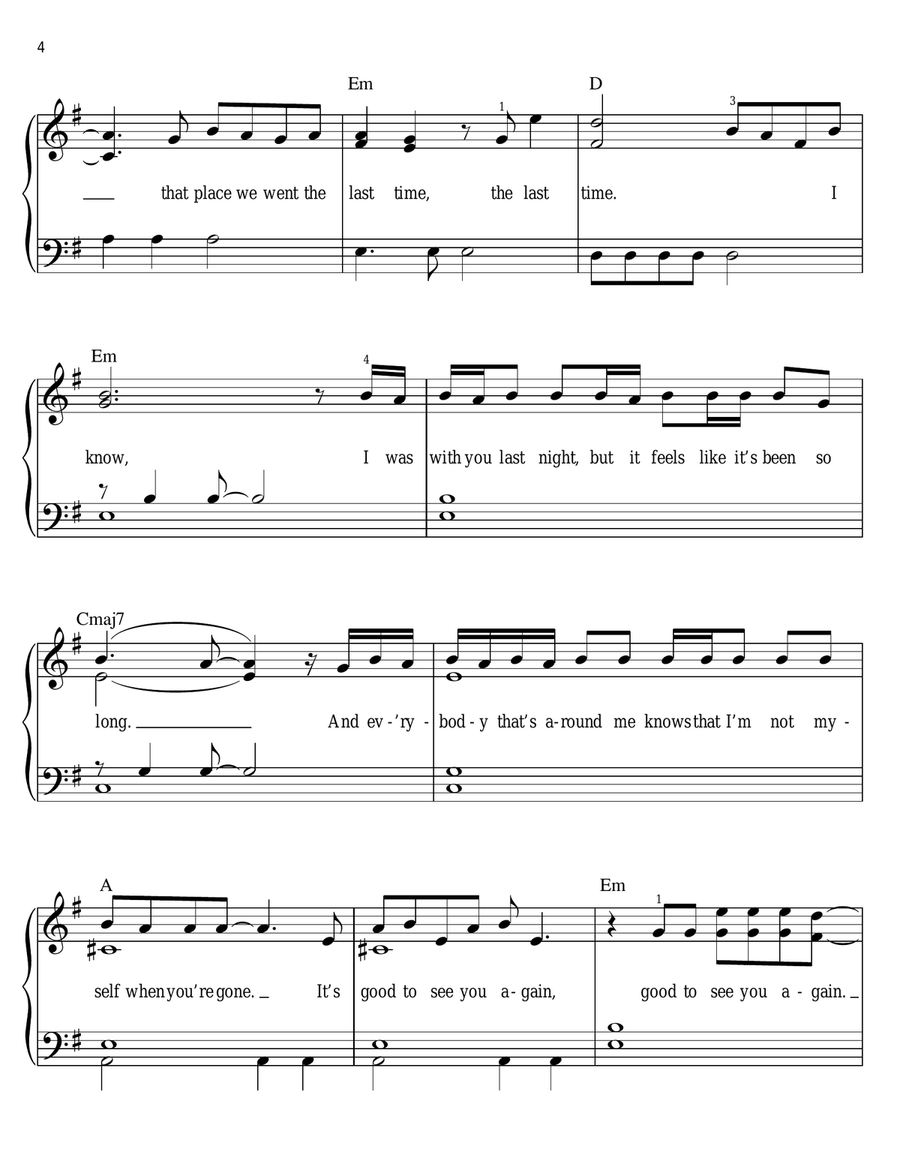 Moonshine Easy Piano scores gallery preview page 4