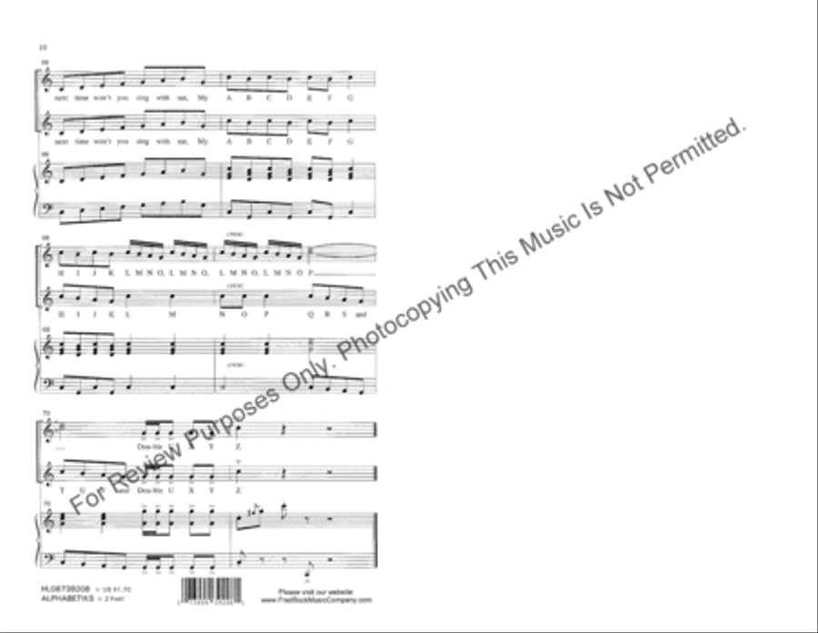 Alphabetiks Alphabetiks 2-Part scores gallery preview page 6