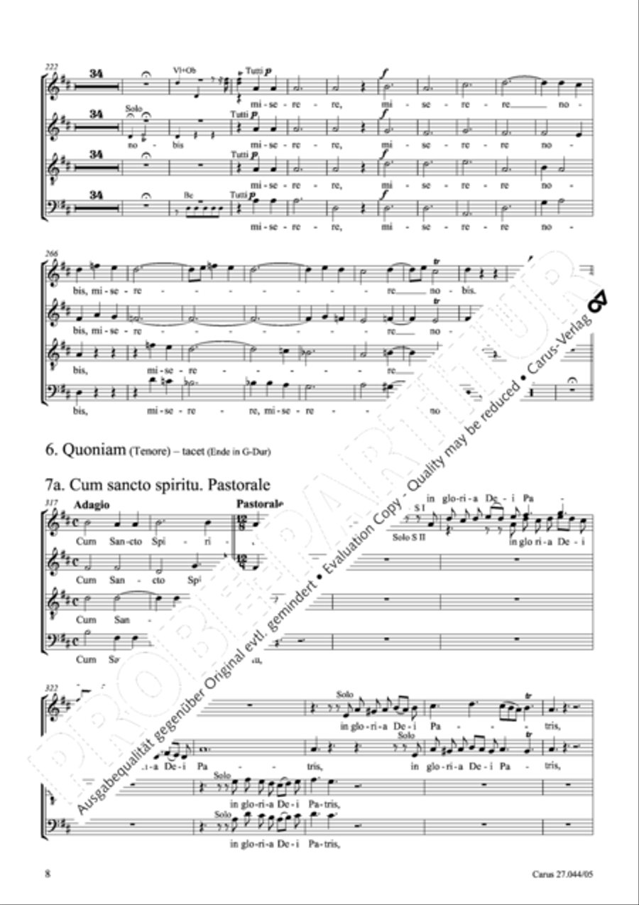 Messa per il Santissimo Natale 4-Part scores gallery preview page 9