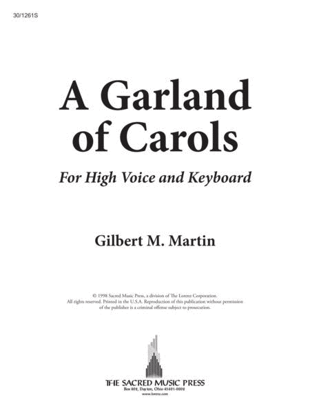 A Garland of Carols - High Voice
