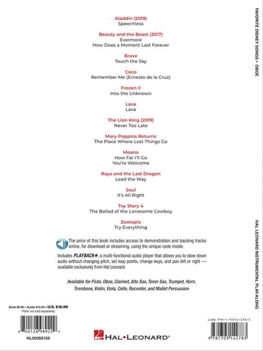 Favorite Disney Songs Favorite Disney Songs Oboe scores gallery preview page 7