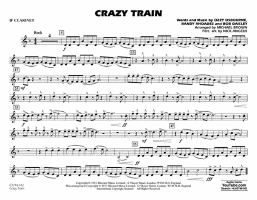 Crazy Train Marching Band scores gallery preview page 4