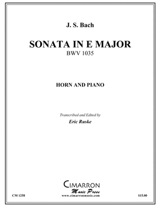 Sonata in E Major, BMV 1035