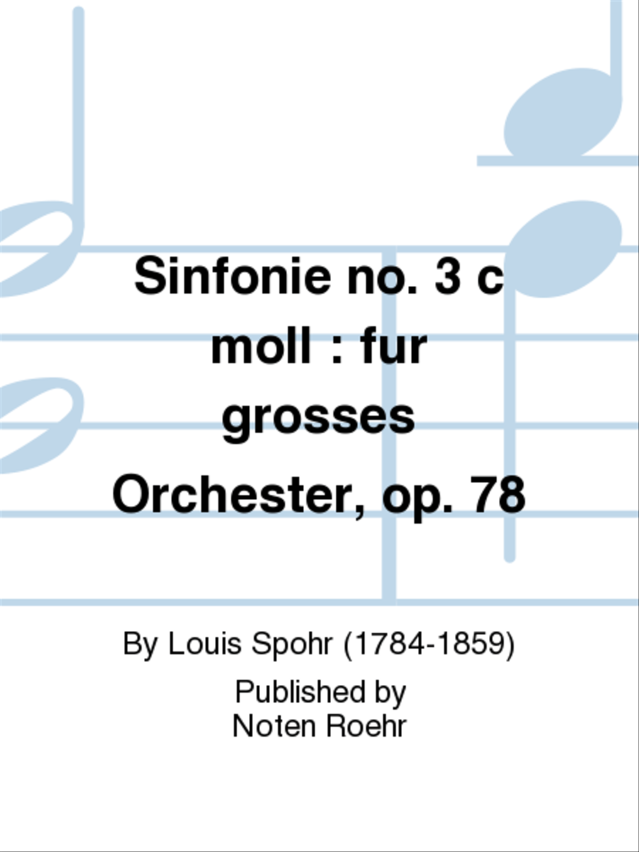 Sinfonie no. 3 c-moll Full Orchestra scores gallery preview page 1