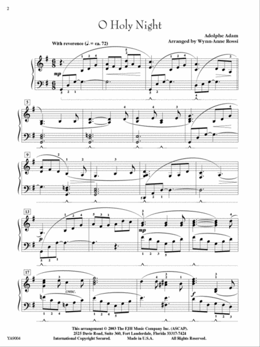 Three Christmas Nocturnes Piano Solo scores gallery preview page 2