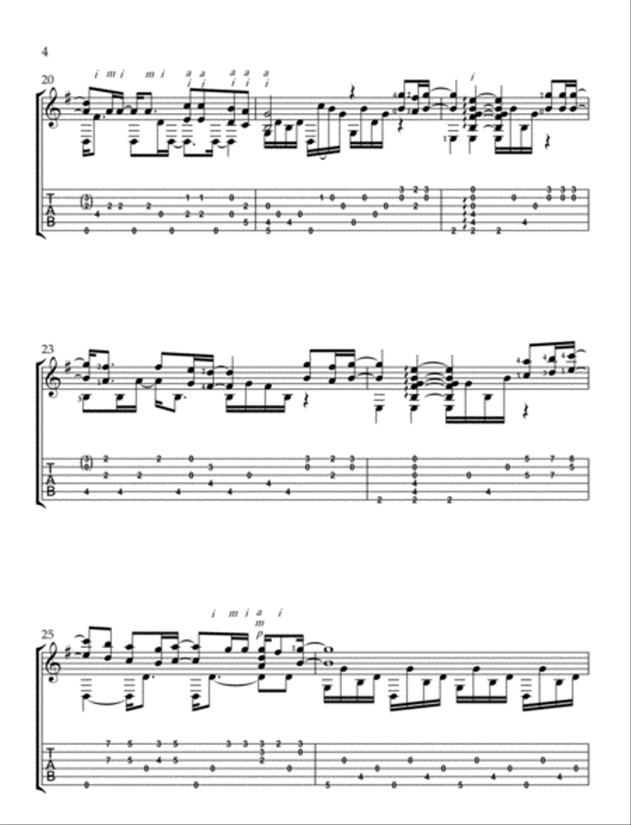 The Boxer Guitar Tablature scores gallery preview page 4