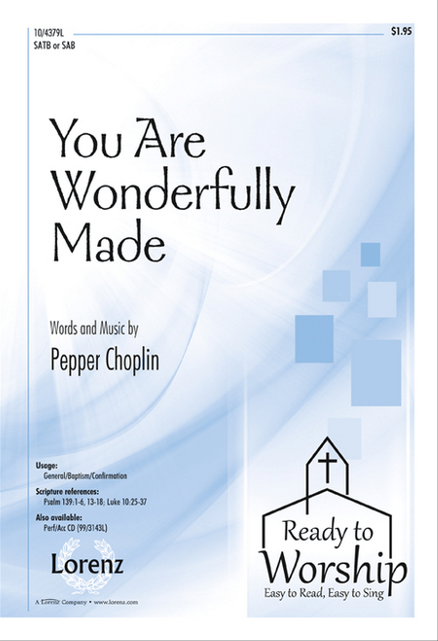 You Are Wonderfully Made 4-Part scores gallery preview page 1