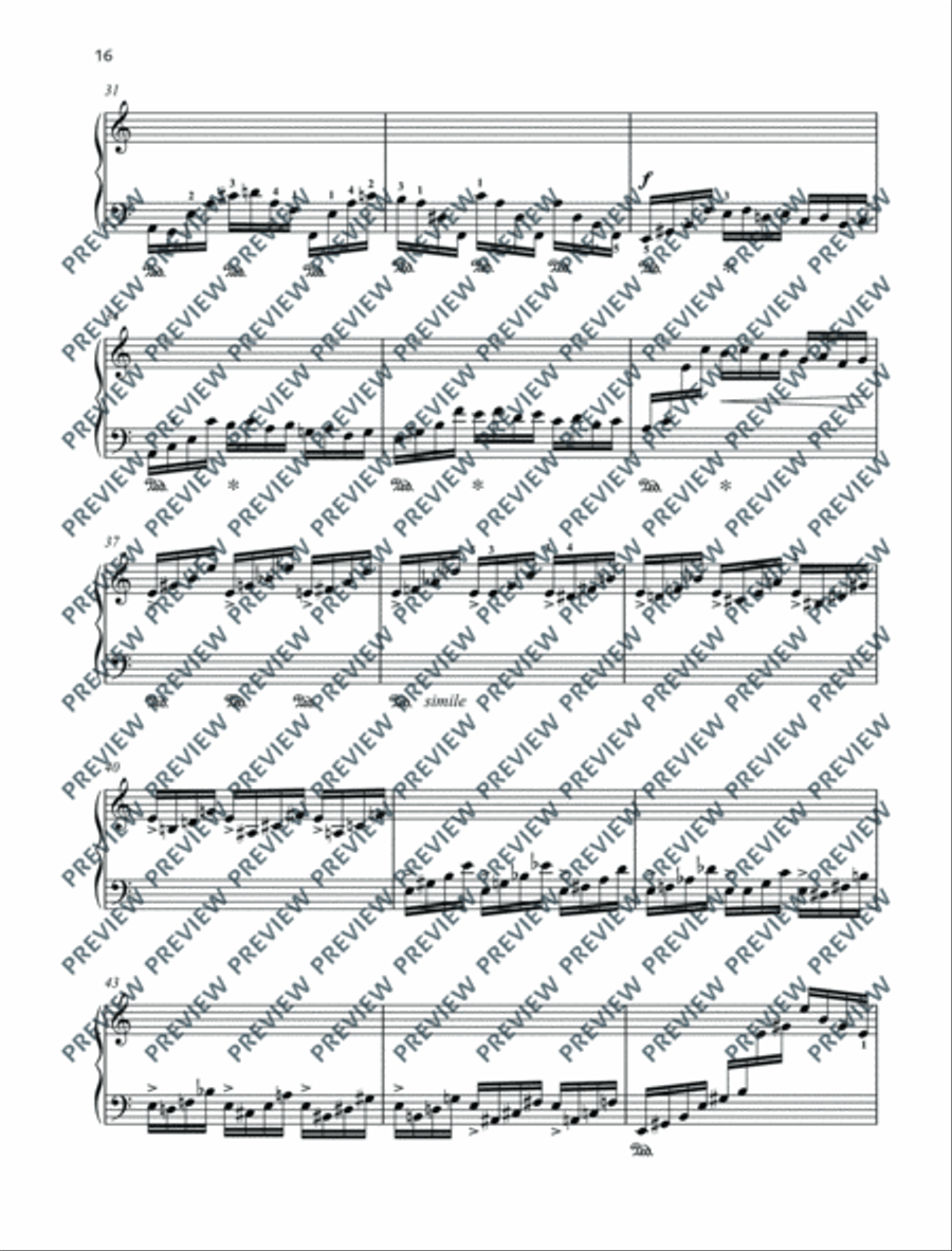12 Etudes for the Left Hand Piano Method scores gallery preview page 17