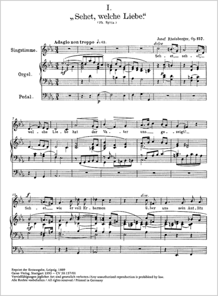 Sechs religiose Gesange op. 157