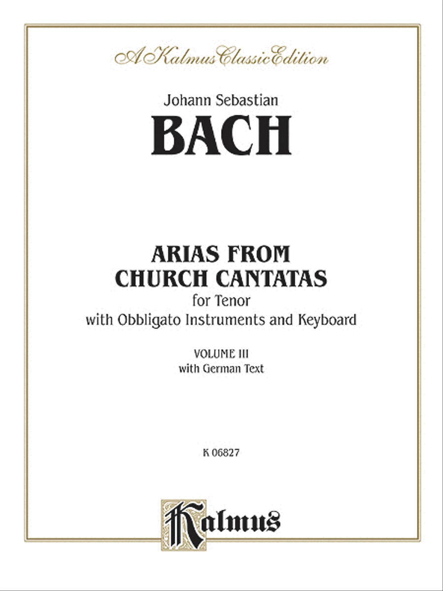 Tenor Arias, (4 Arias), Volume 3 Voice Solo scores gallery preview page 1