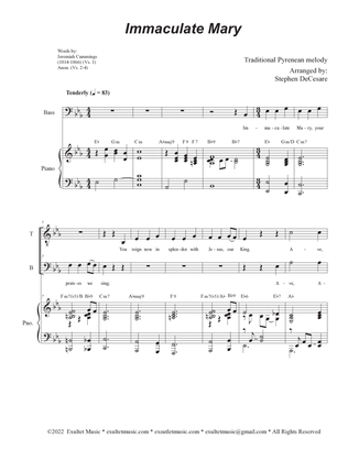 Immaculate Mary (2-part choir - (TB)