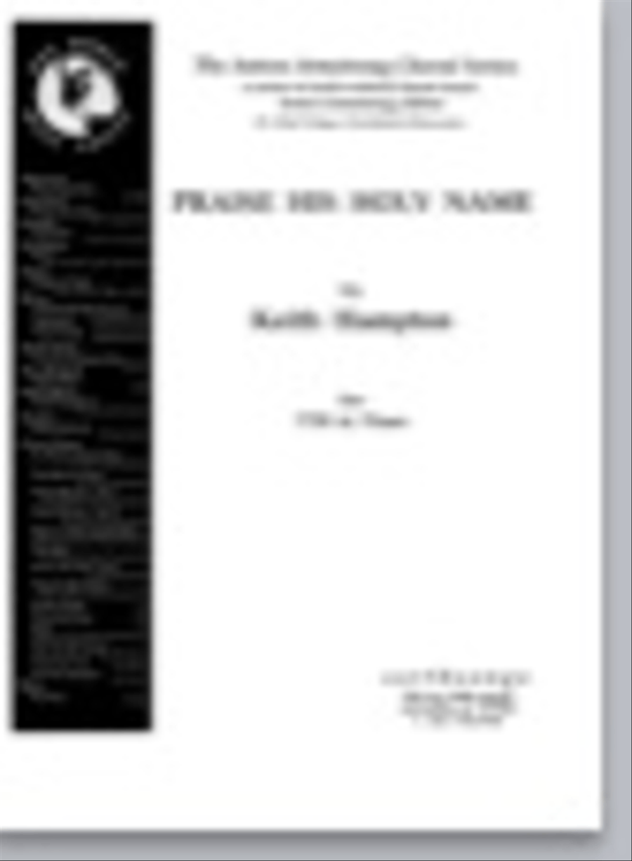 praise his holy name TTB scores gallery preview page 1