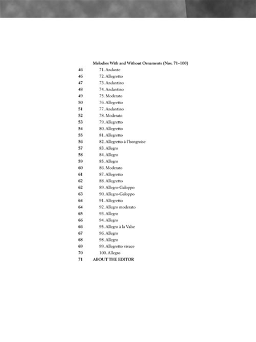 Czerny – Practical Method for Beginners, Opus 599