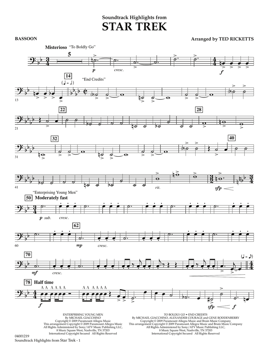 Star Trek - Soundtrack Highlights - Bassoon