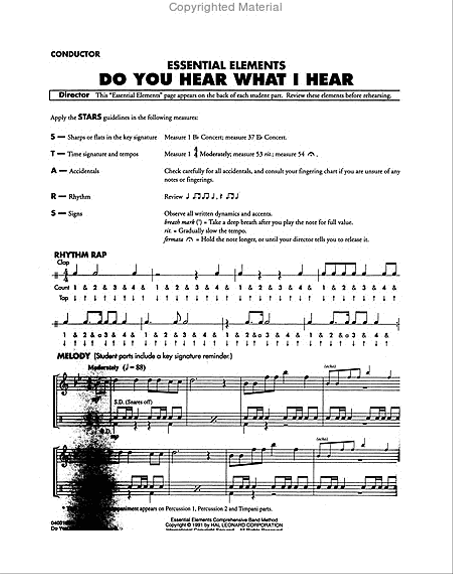 Do You Hear What I Hear Concert Band scores gallery preview page 2