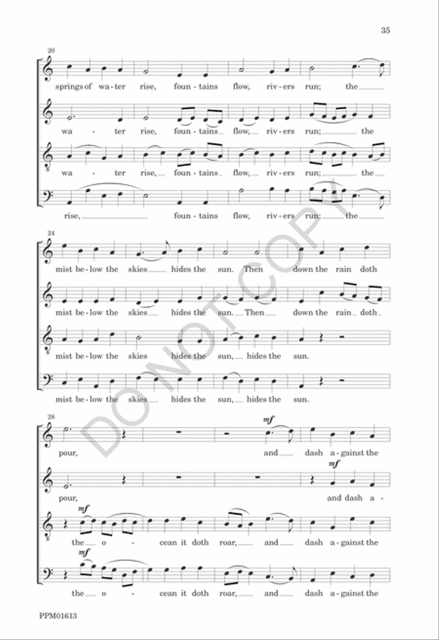 Nine American Folk Hymns 4-Part scores gallery preview page 38