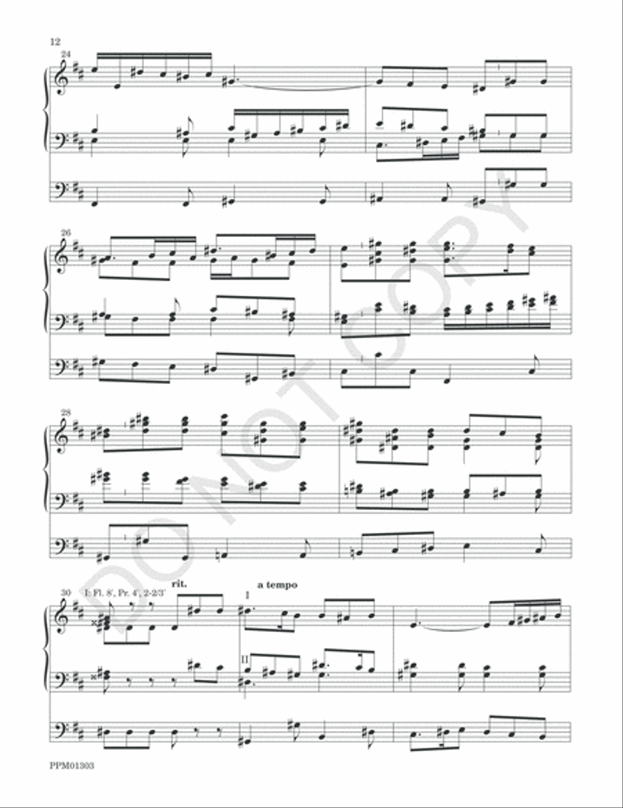 Concerto in D Concerto in D Organ Solo scores gallery preview page 15