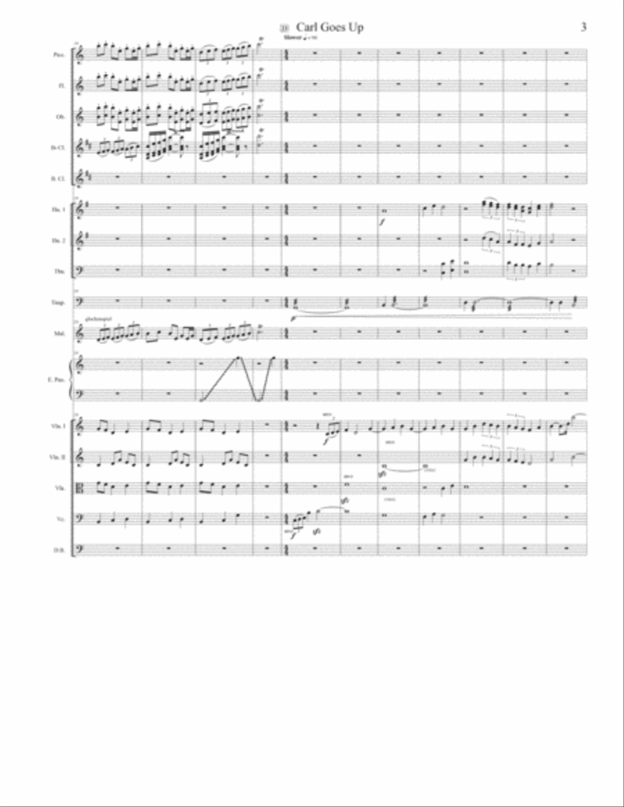 Carl Goes Up Full Orchestra scores gallery preview page 3