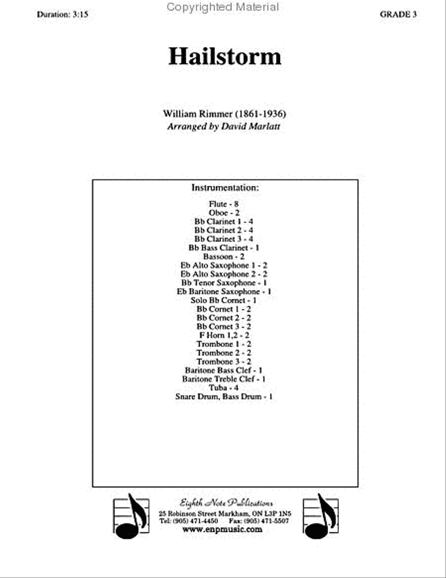 Hailstorm Hailstorm Concert Band scores gallery preview page 2