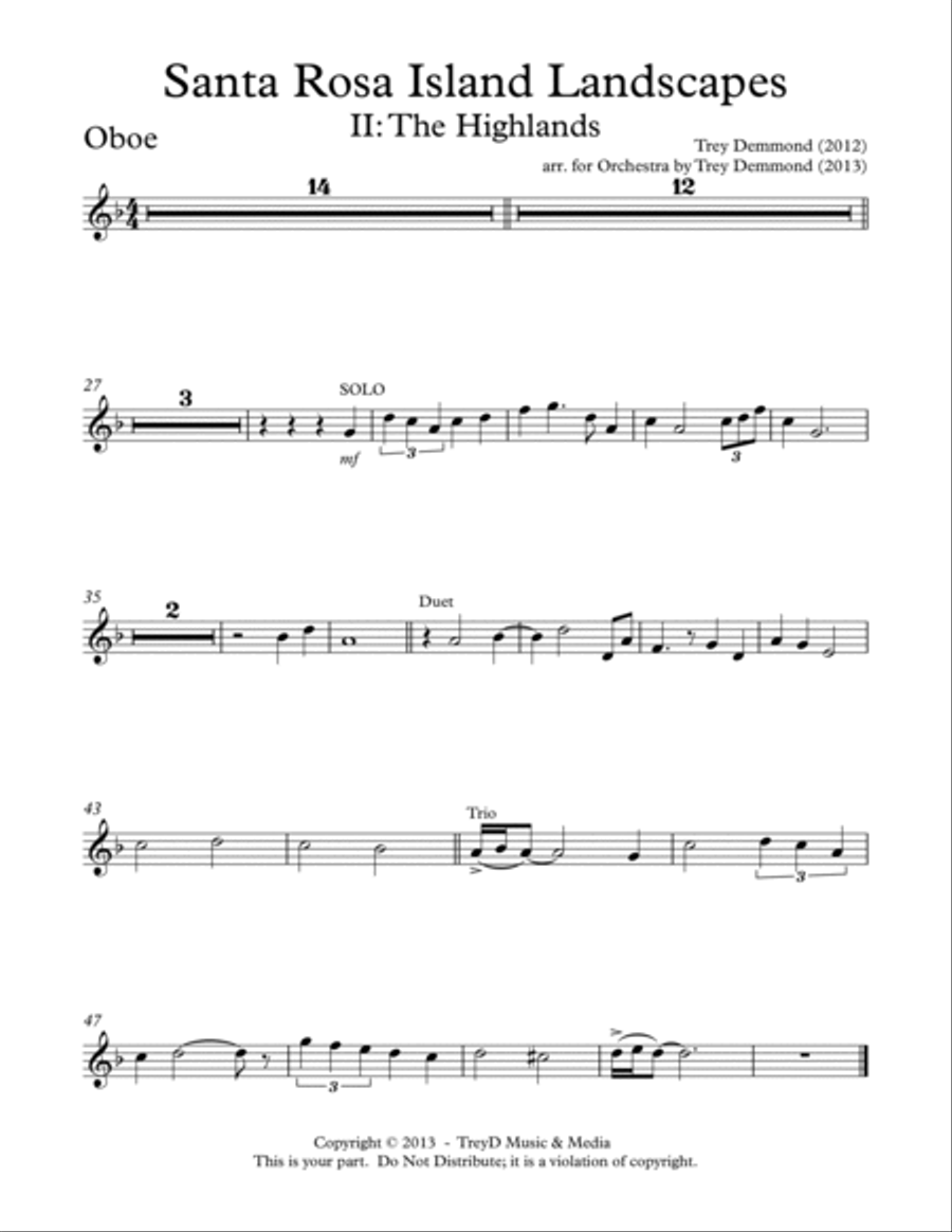 The Highlands Chamber Orchestra scores gallery preview page 4