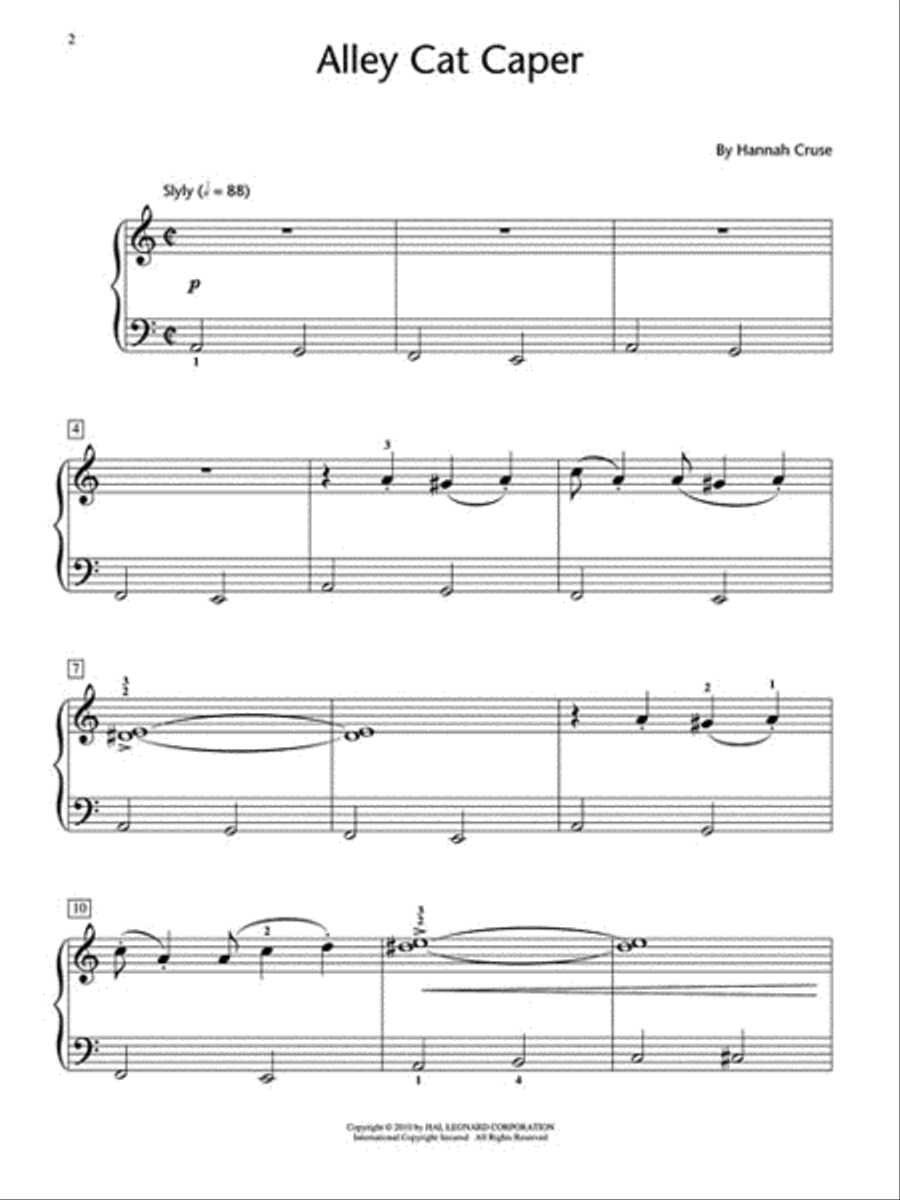 Alley Cat Caper Alley Cat Caper Piano Method scores gallery preview page 2