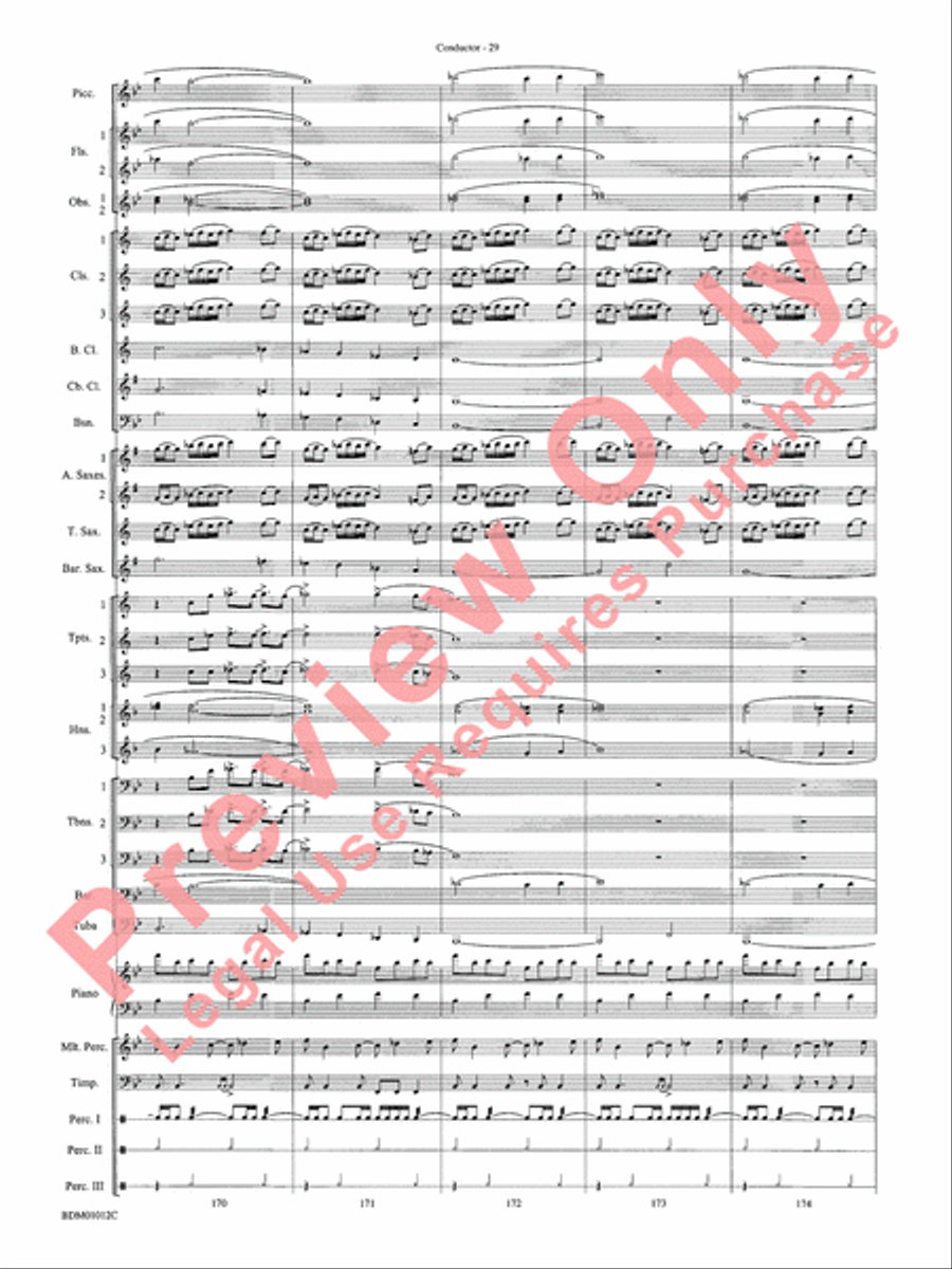 Inchon Concert Band scores gallery preview page 34