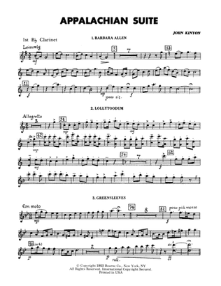 Appalachian Suite - 1st Bb Clarinet