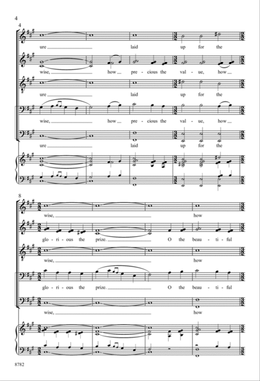 Beautiful Treasure Divisi scores gallery preview page 4