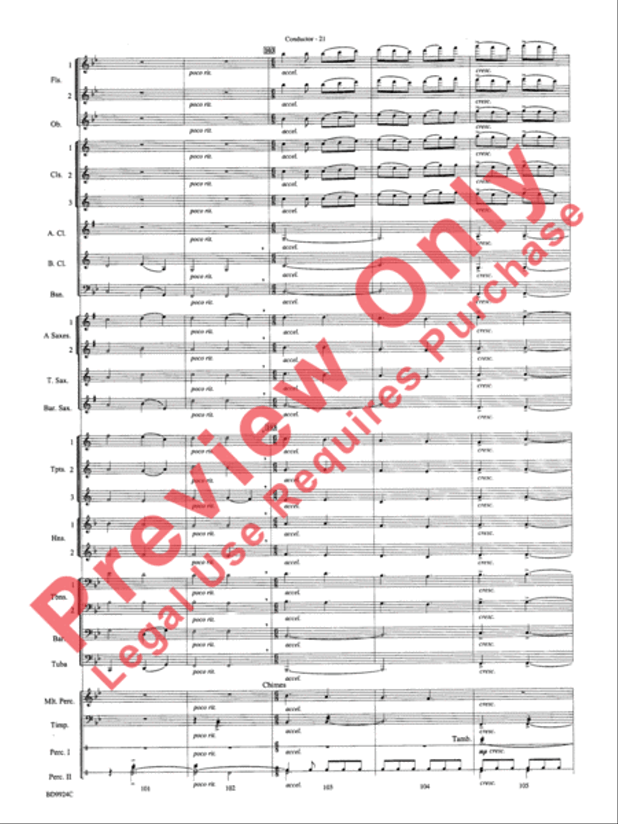 A Vaughan Williams Christmas Concert Band scores gallery preview page 23