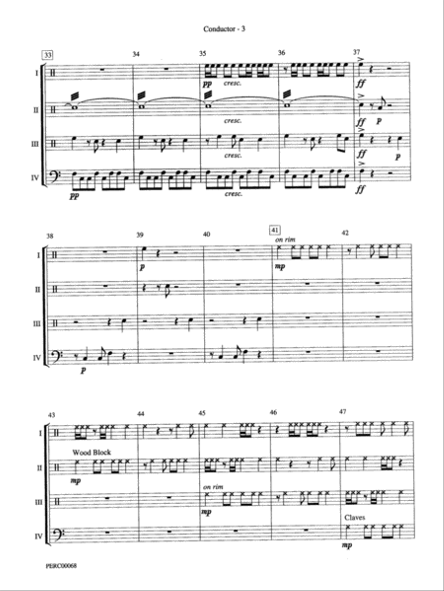 Dimensions III: Score Dimensions III: Score Percussion Ensemble scores gallery preview page 3