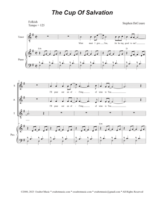 Book cover for The Cup Of Salvation (Vocal Quartet - (SATB)
