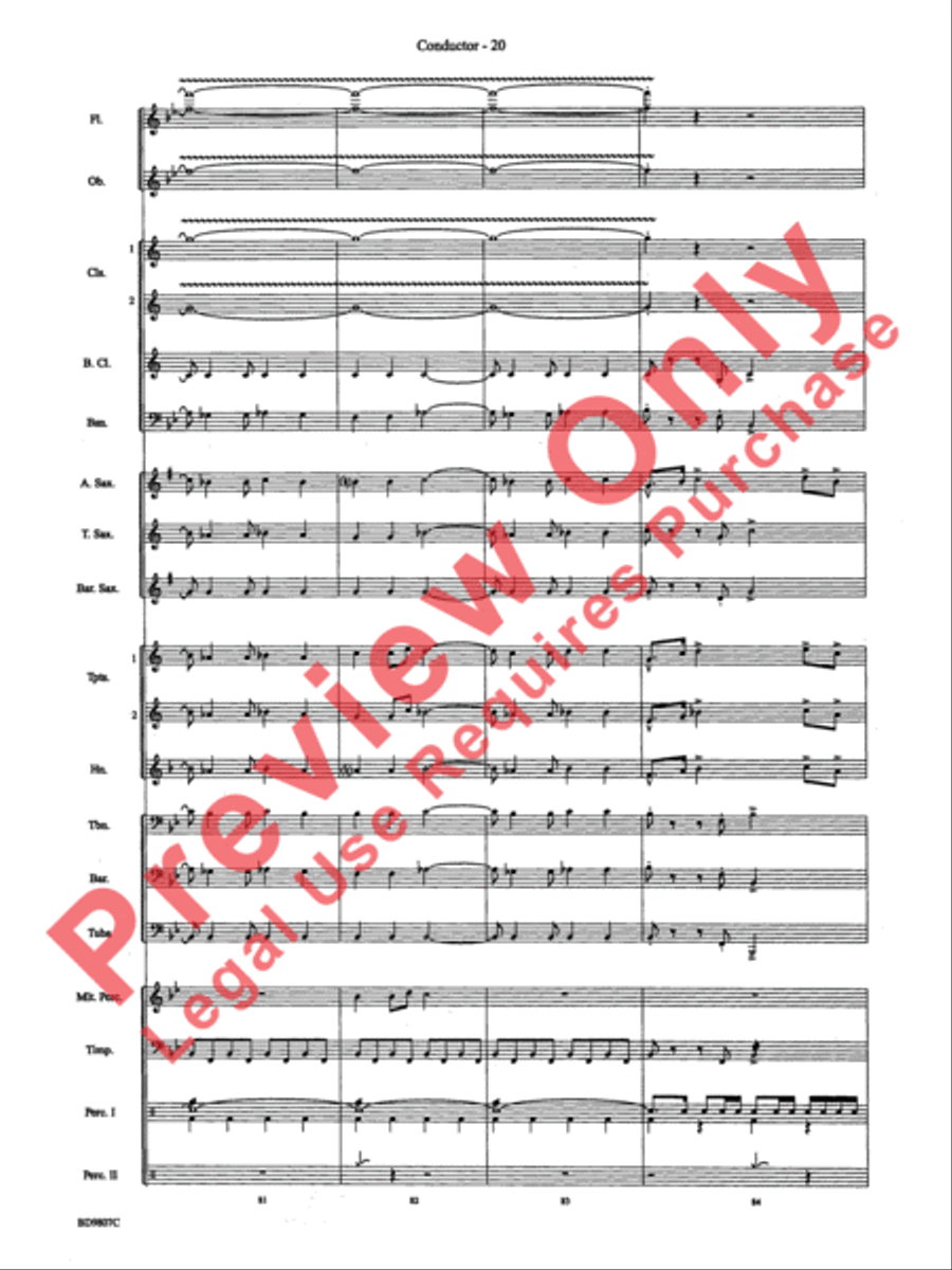 Fields of Kent Concert Band scores gallery preview page 22