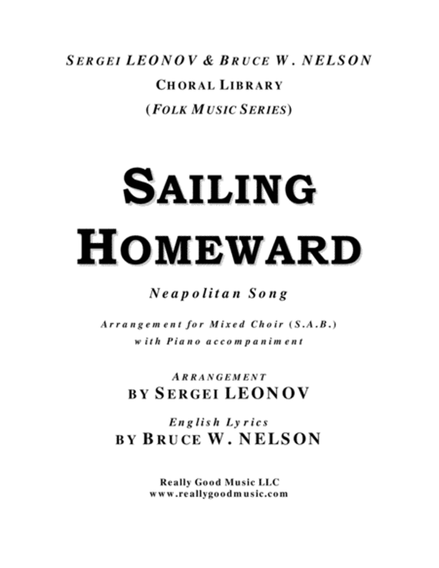 Sailing Homeward, Neapolitan song (SAB choir, piano accompaniment) image number null