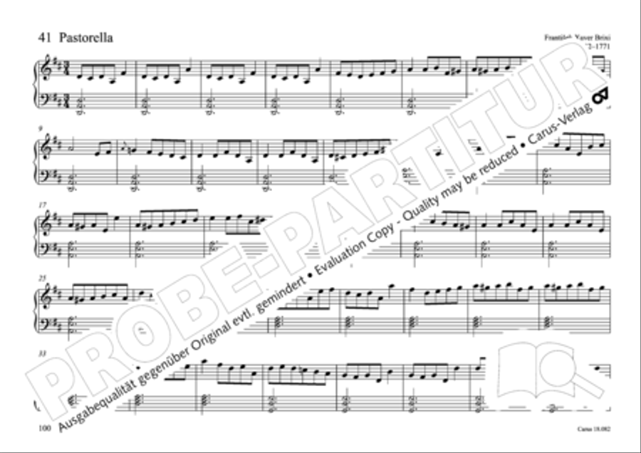 Pastoral music for organ, vol. 2: Germany, Bohemia, Austria, South Tyrol Organ Solo scores gallery preview page 101