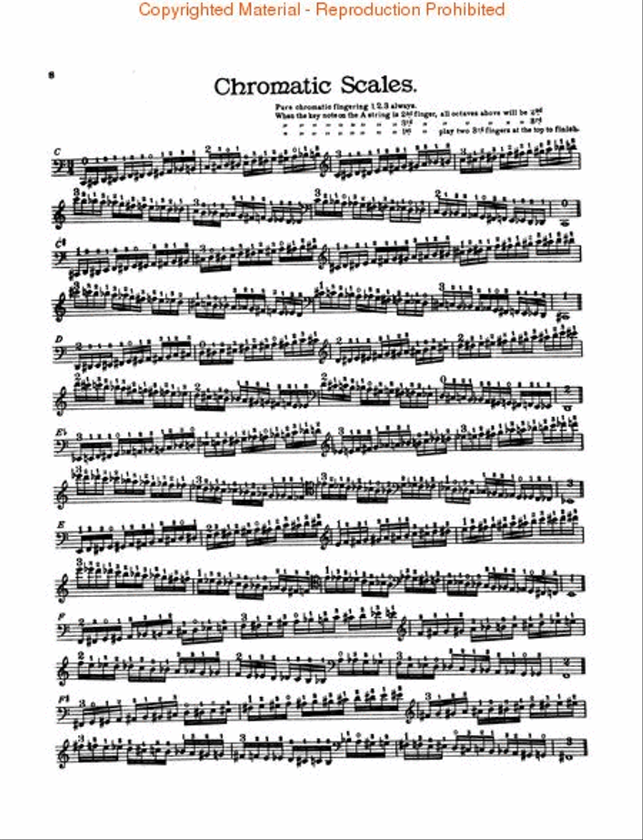 Scale and Arpeggio Album Cello scores gallery preview page 3